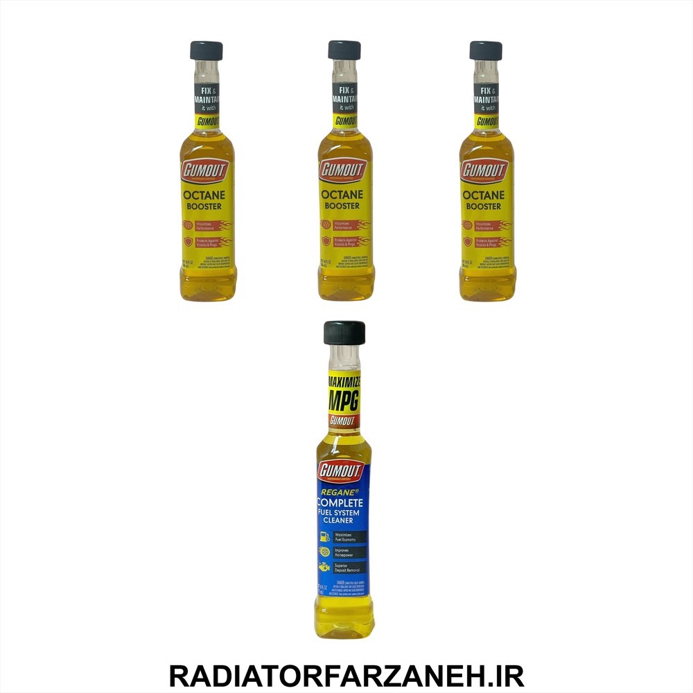 پک 3 عدد اکتان گاموت حجم 296 میلی لیتر با یک عدد کربن زدا گاموت ریگان اصلی وارداتی
